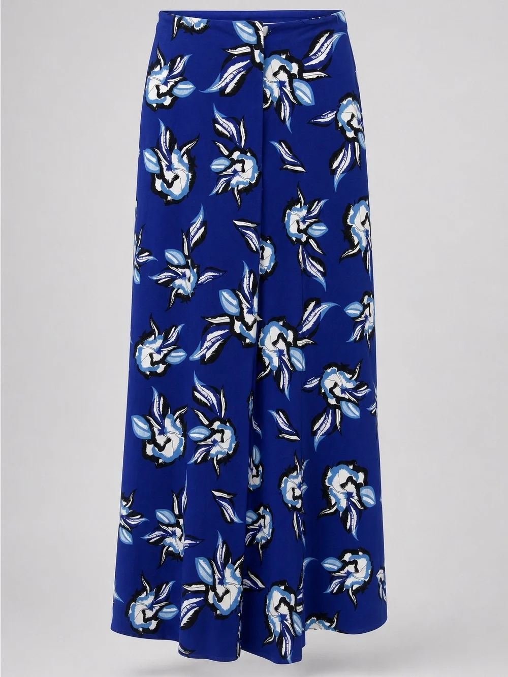 Diane Von Furstenberg Royal Blue Floral Maxi Skirt